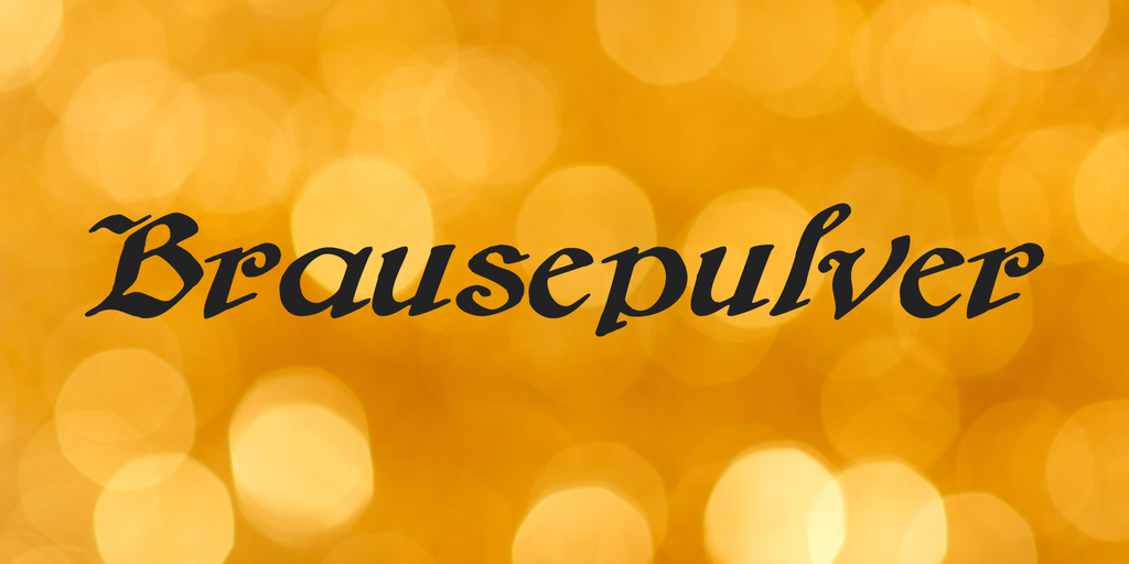 Brausepulver Font website image