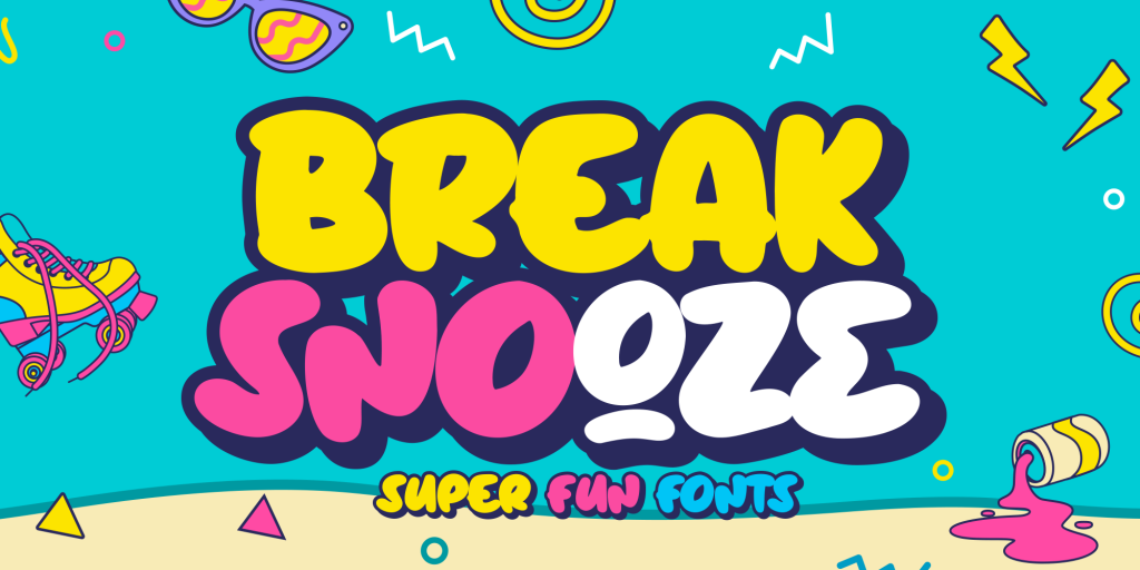 Break Snooze Font website image