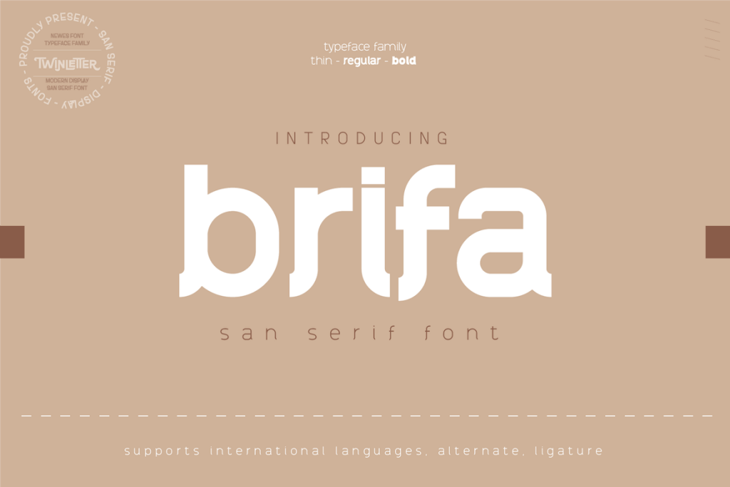 Brifa Font Family website image