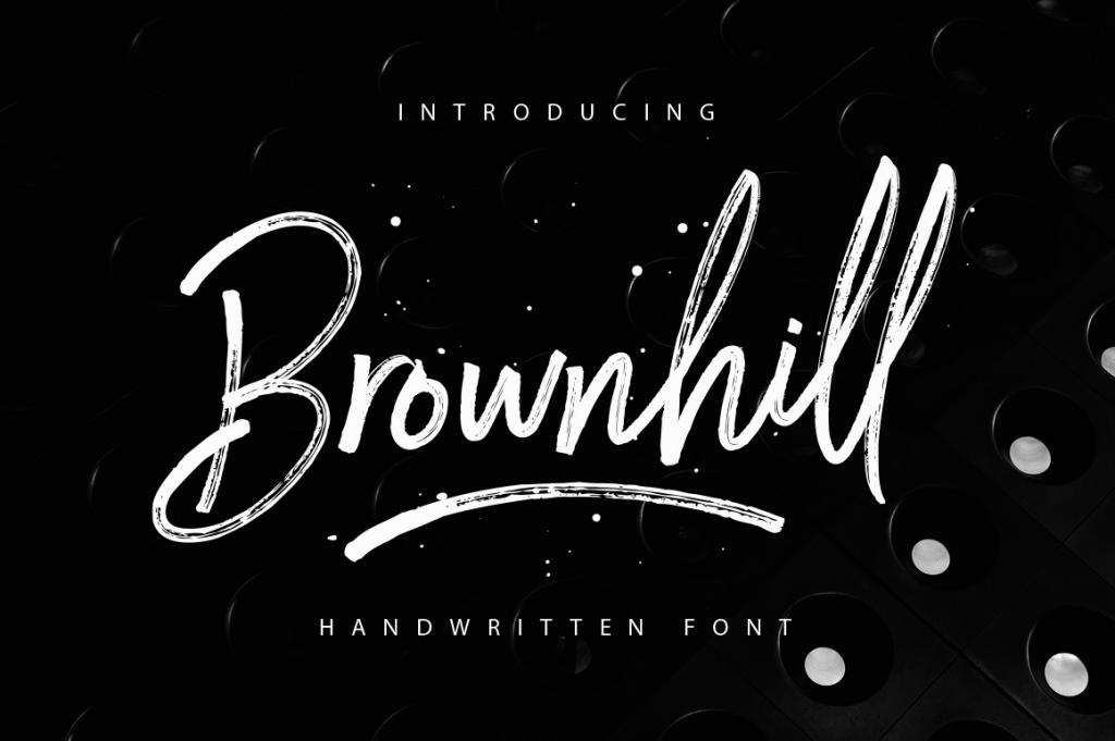 Brownhill Script Font Family website image