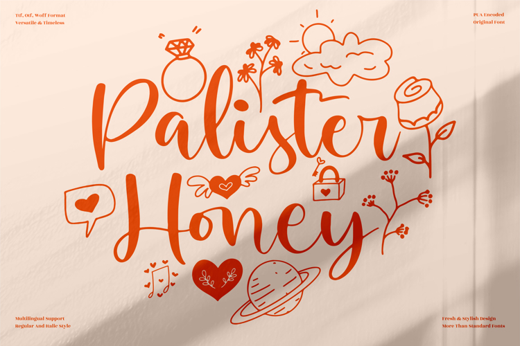 Palister Honey Font website image