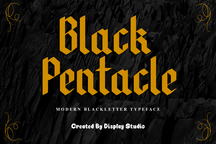 Black Pentacle Font website image