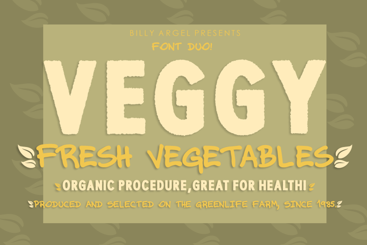 VE Gg Y Font website image