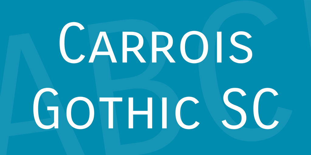 Carrois Gothic SC Font website image