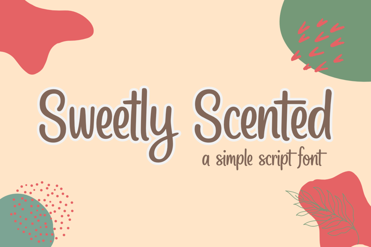 Sweetly Scented Font website image
