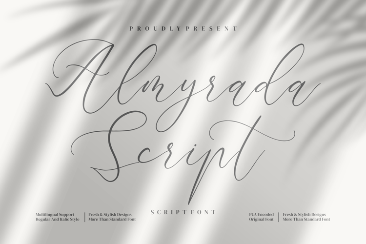 Almyrada Script Font website image