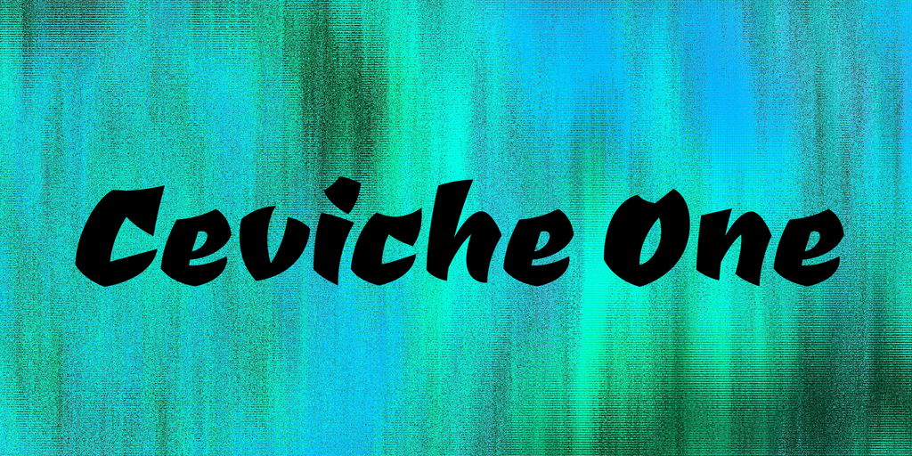 Ceviche One Font website image
