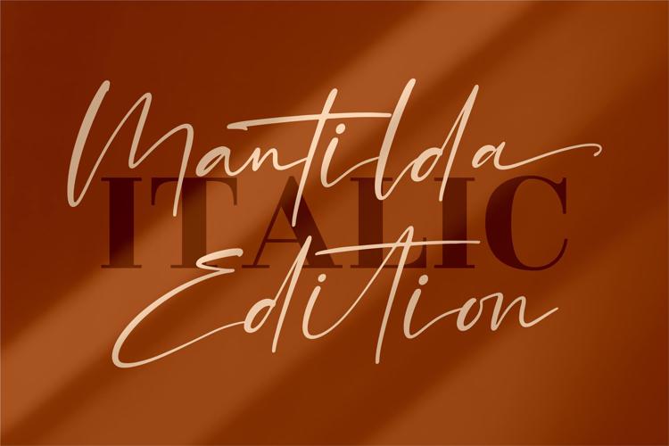 Mantilda Edition Font website image