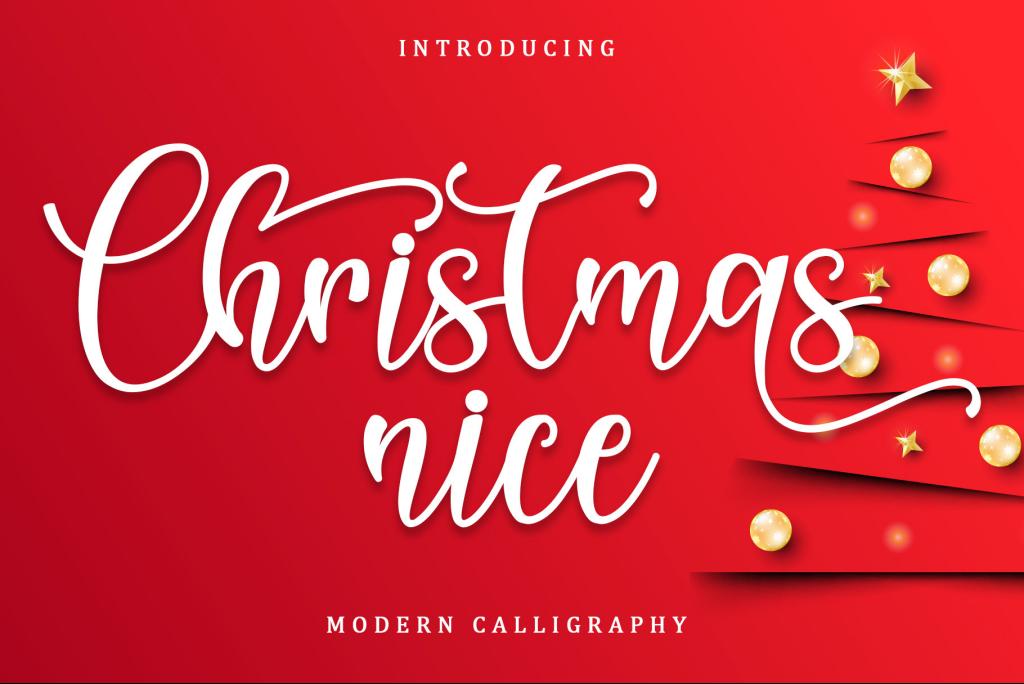 Christmas Nice – Personal Use Font website image