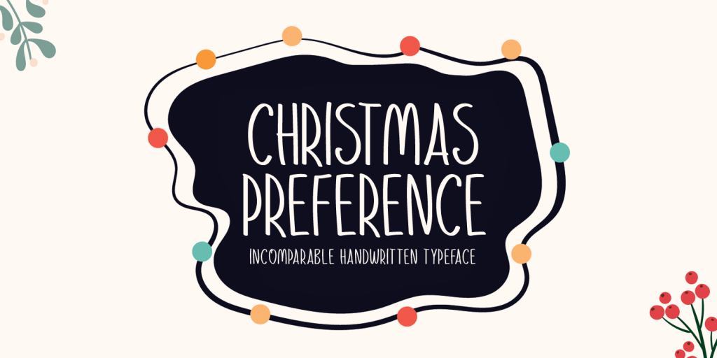 Christmas Preference Font website image