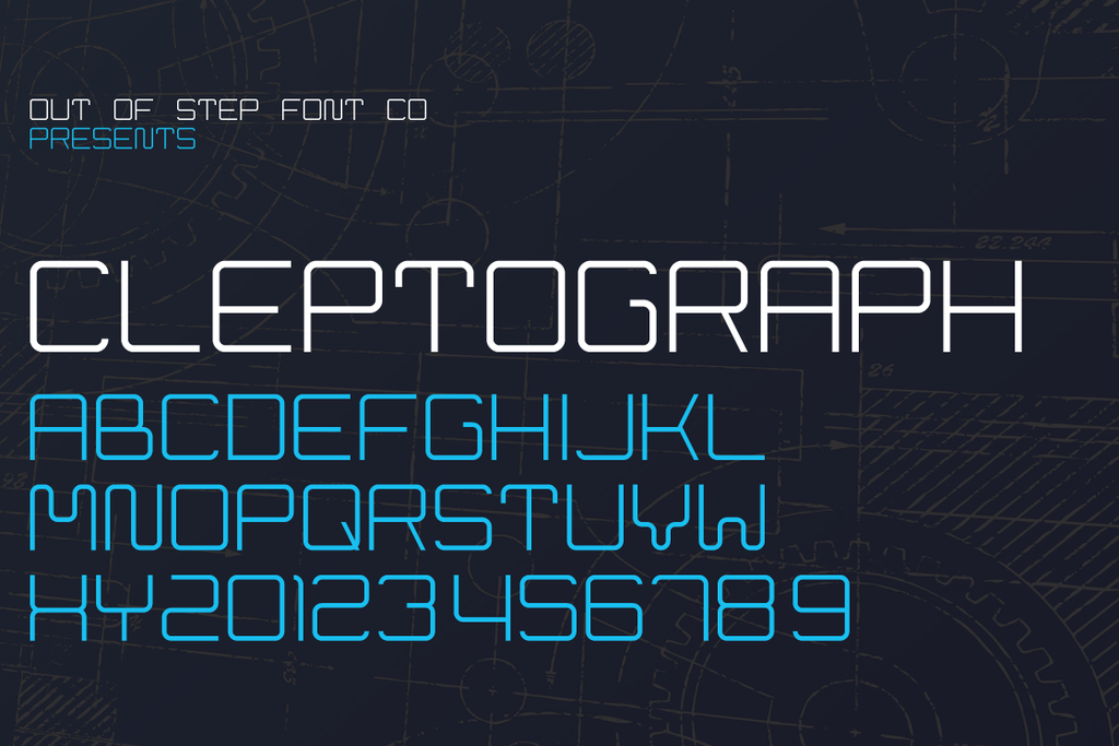 Cleptograph Font website image
