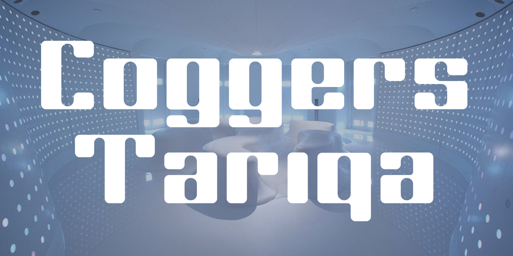 Coggers Tariqa Font website image