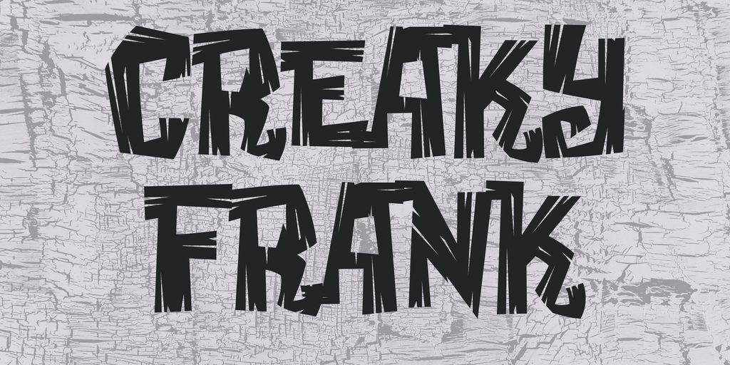 Creaky Frank Font website image