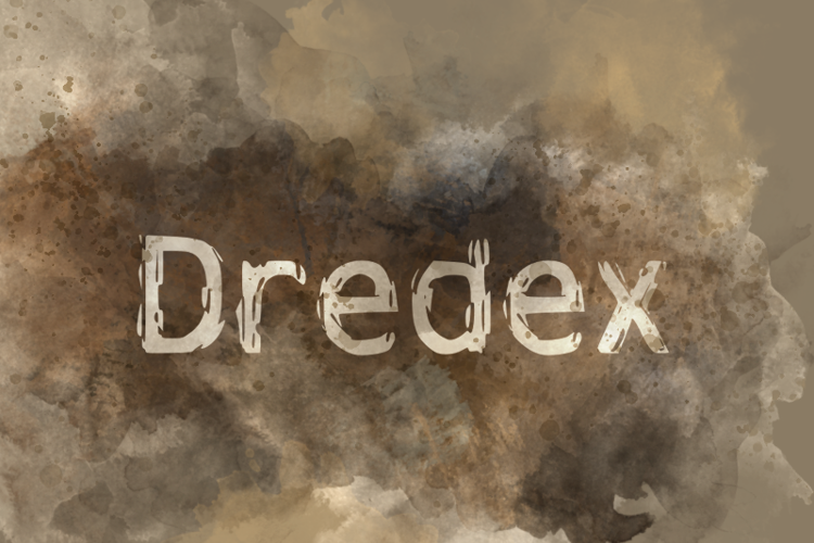 d Dredex Font website image