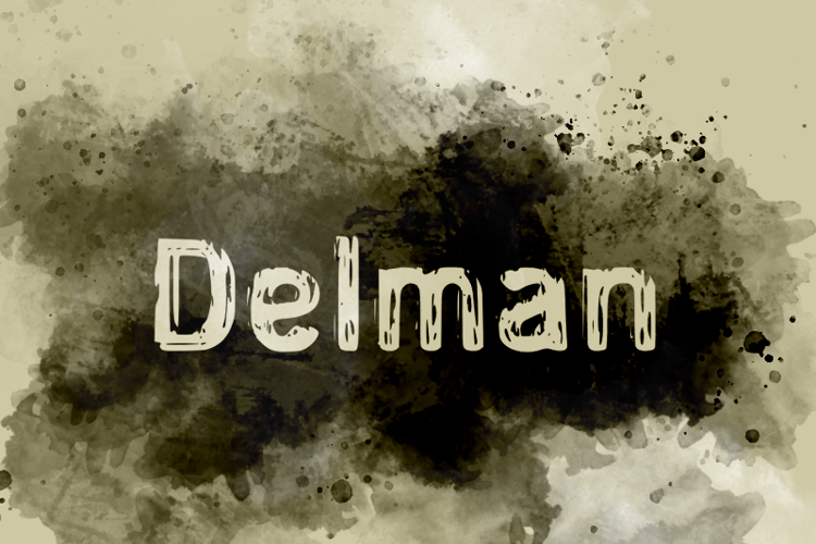 d Delman Font website image