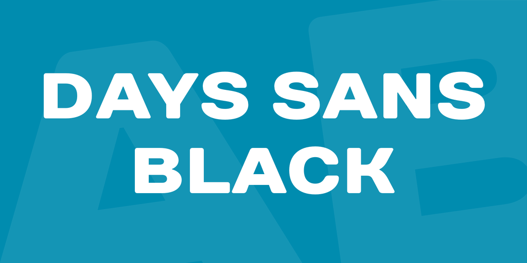 Days Sans Black Font website image