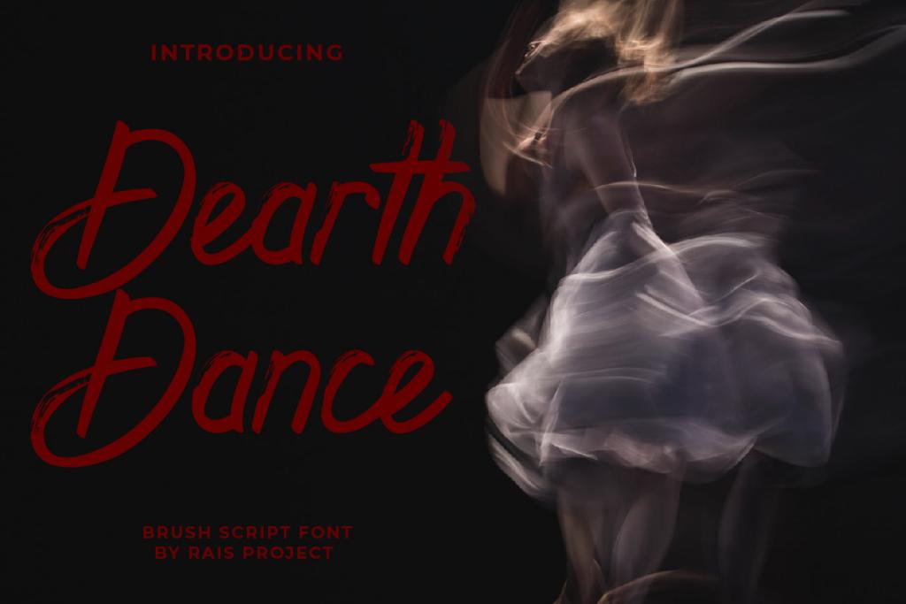 Dearth Dance Demo Font website image