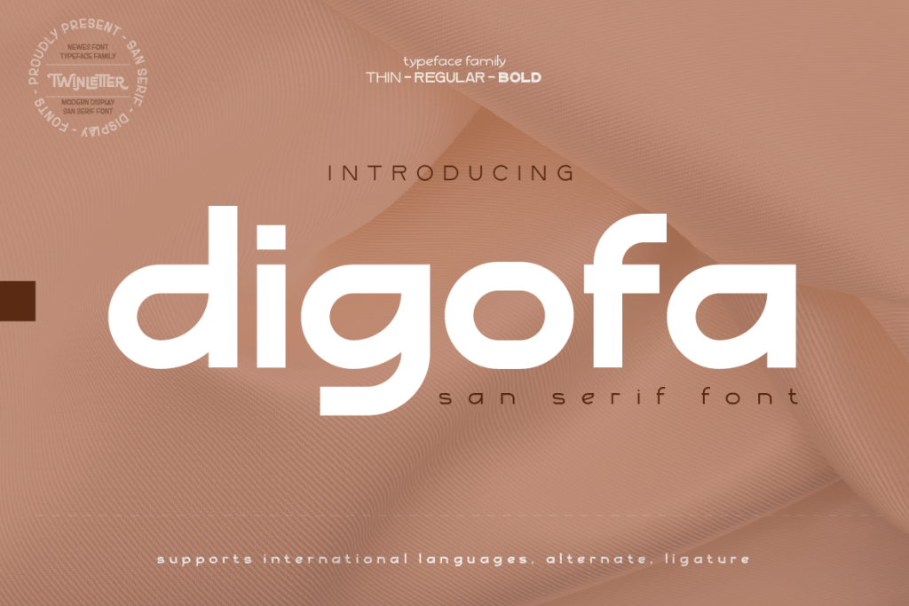 Digofa Font Family website image