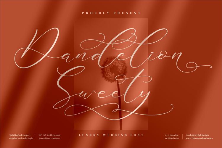 Dandelion Sweety Font website image