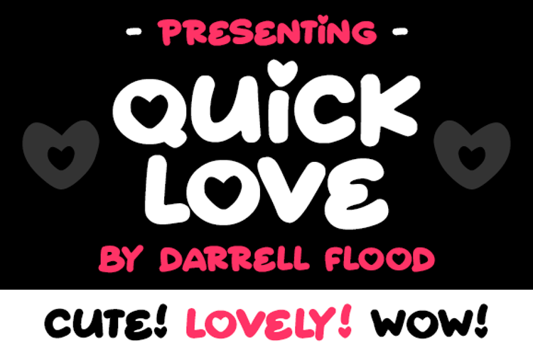 Quick Love Font website image