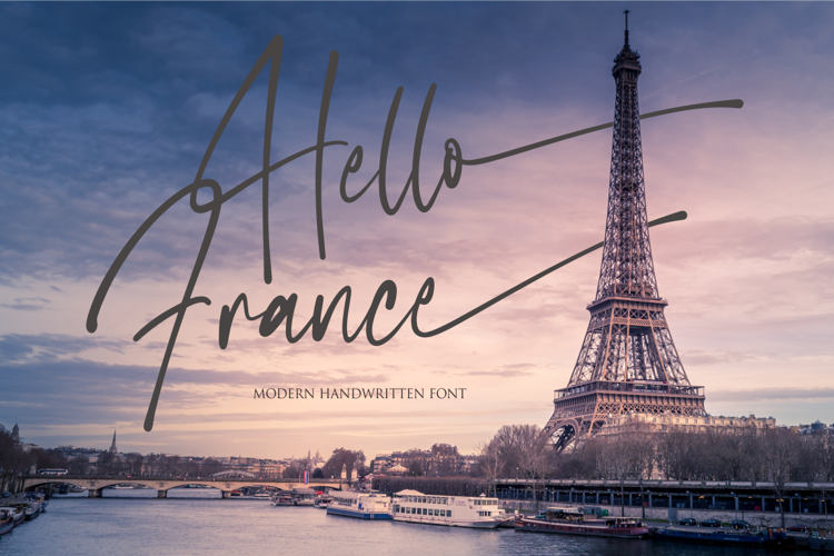 Hello France Font website image