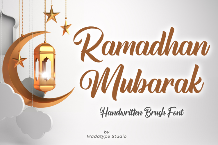 Ramadhan Mubarak Font website image