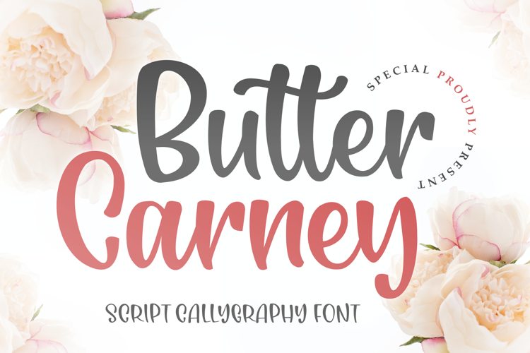 Butter Carney Font website image