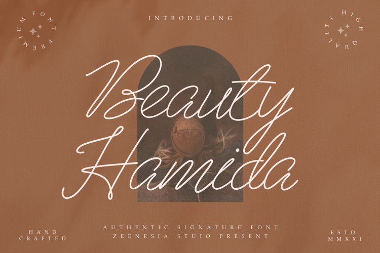 Beauty Hamida Font website image