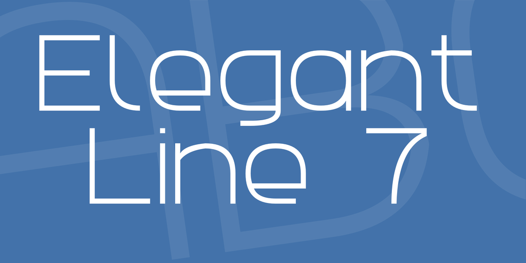 Elegant Line 7 Font website image