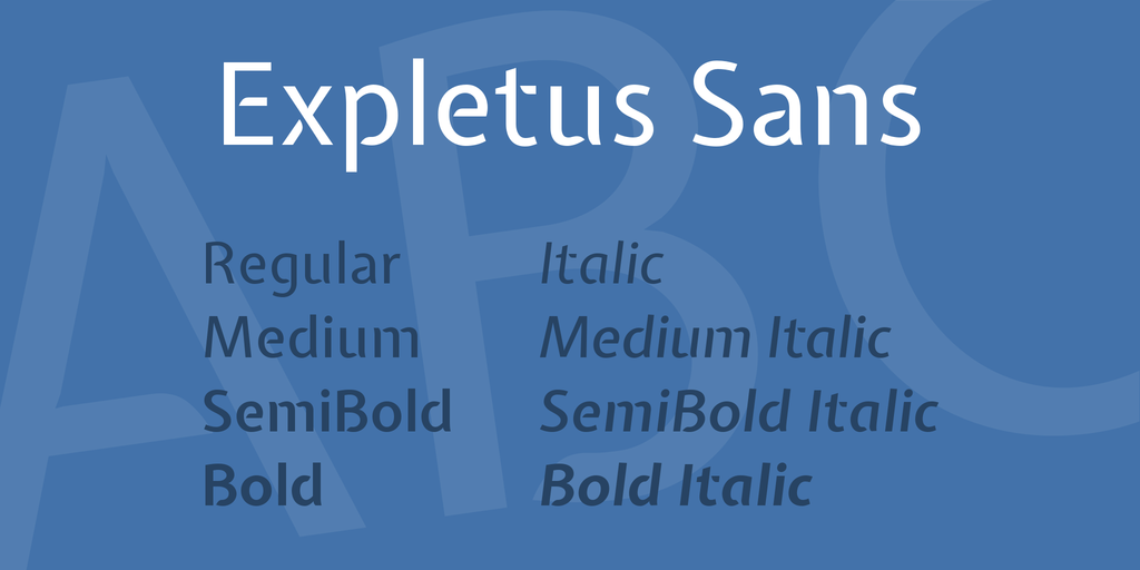 Expletus Sans Font Family website image