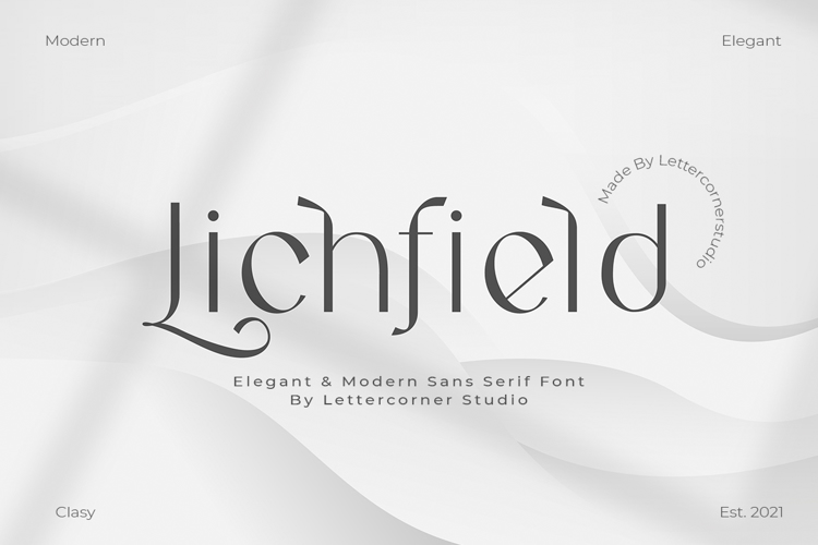 Lichfield Font website image