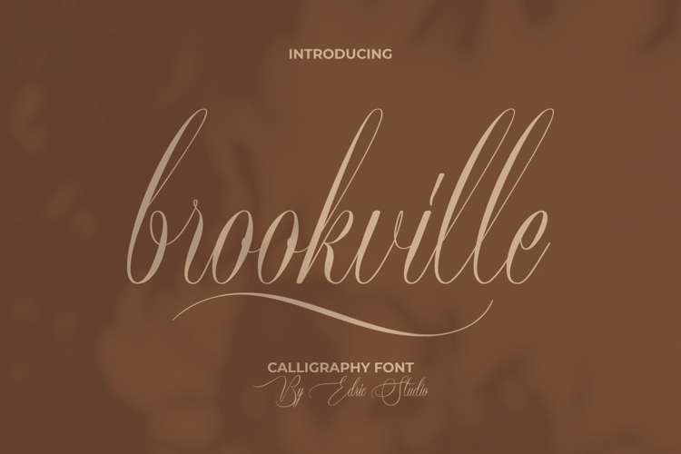 Brookville Font website image