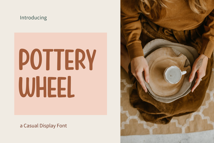 Pottery Wheel Font website image