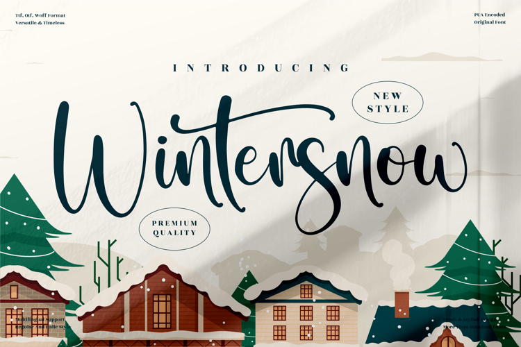 Wintersnow Font website image