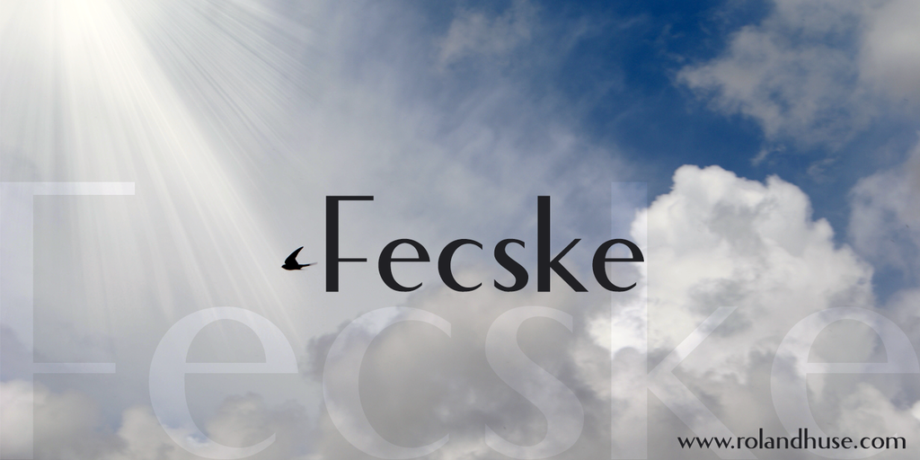 Fecske Font website image