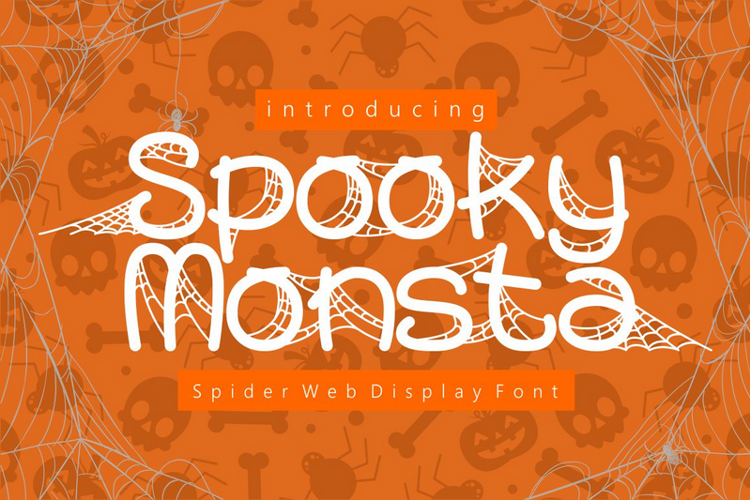 Spooky Monsta Font website image
