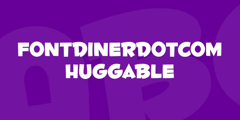 Fontdinerdotcom Huggable Font website image