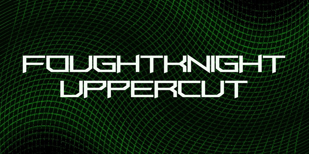 FoughtKnight UpperCut Font website image