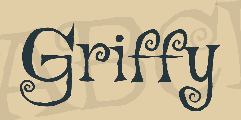 Griffy Font website image