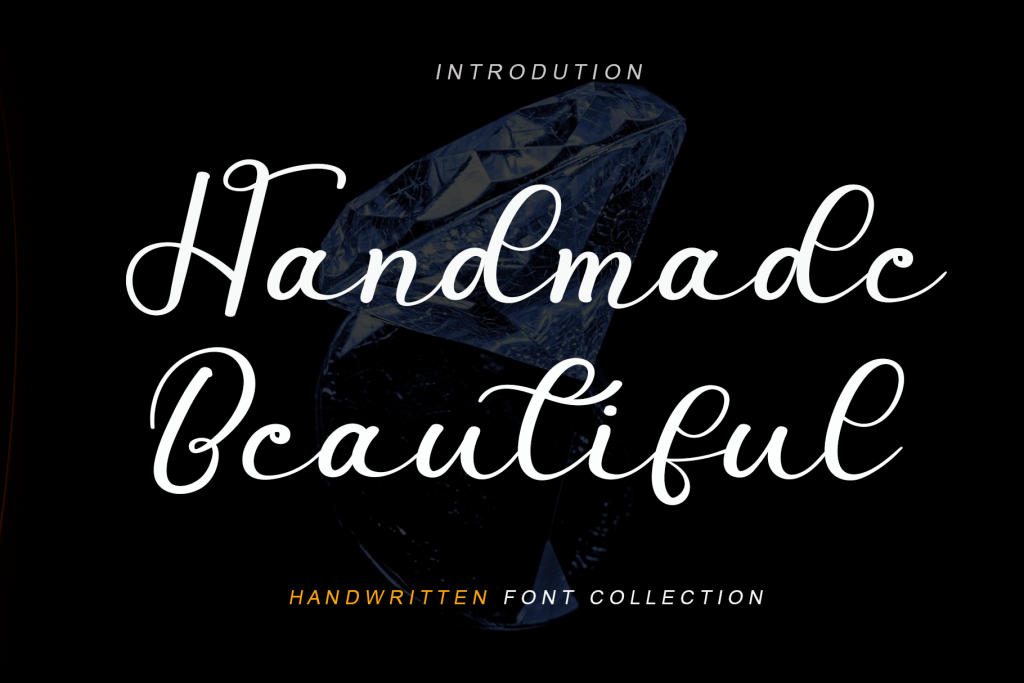 Handmade Beautiful Font website image