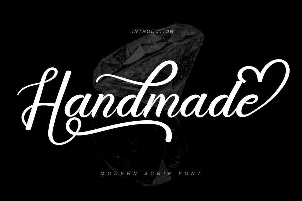 Handmade Font website image