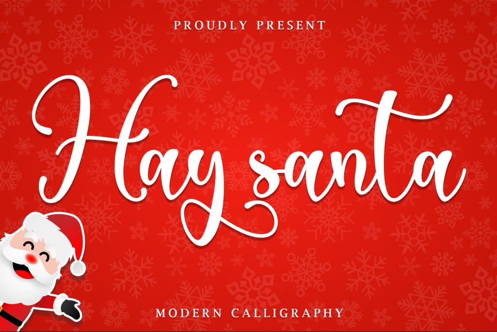 Hay Santa – Personal Use Font website image