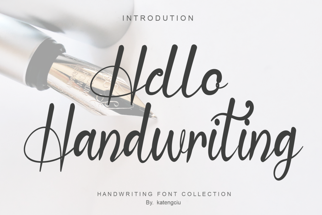 Hello Handwriting Font website image