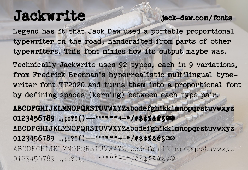 Jackwrite Font Family website image