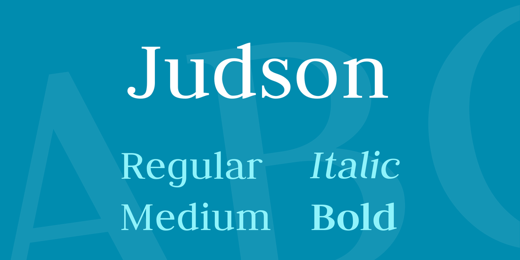 Judson Font Family website image
