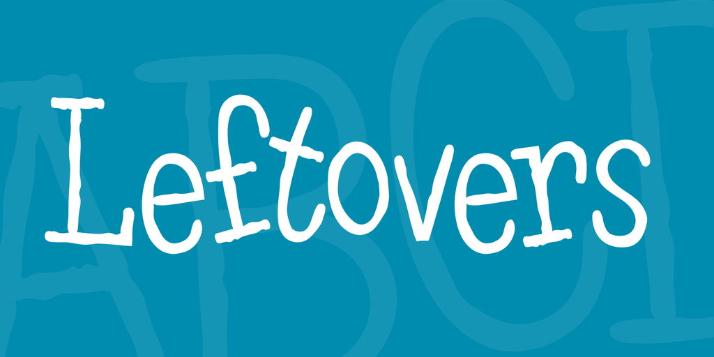 Leftovers Font website image