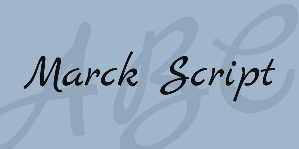 Marck Script Font website image
