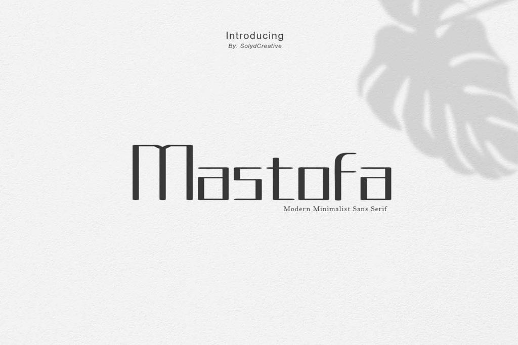 Mastofa Font website image