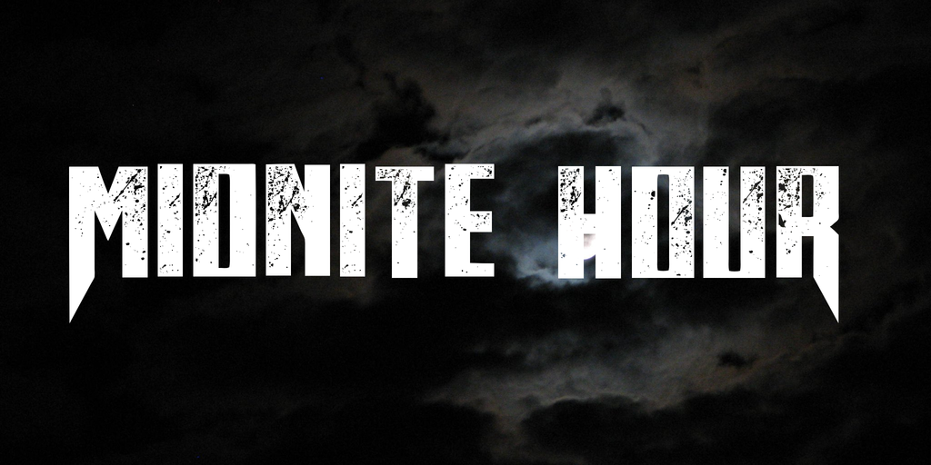 Midnite Hour Font website image