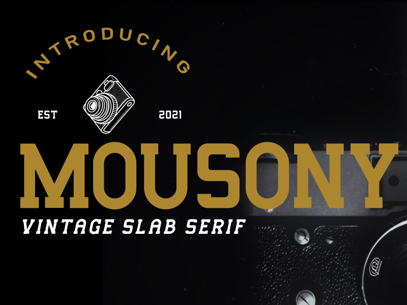 Mousony – Personal Use Font website image